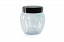 Glass storage jar "Avena Drop" 0,5 L, black